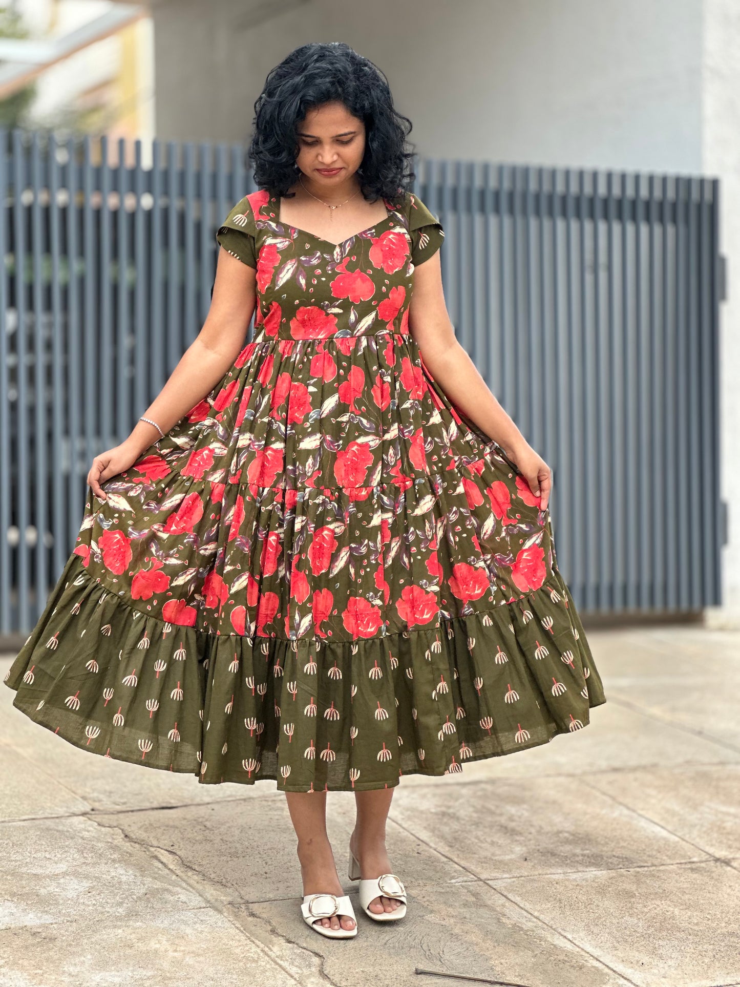 Tanira Cotton Midi Dress