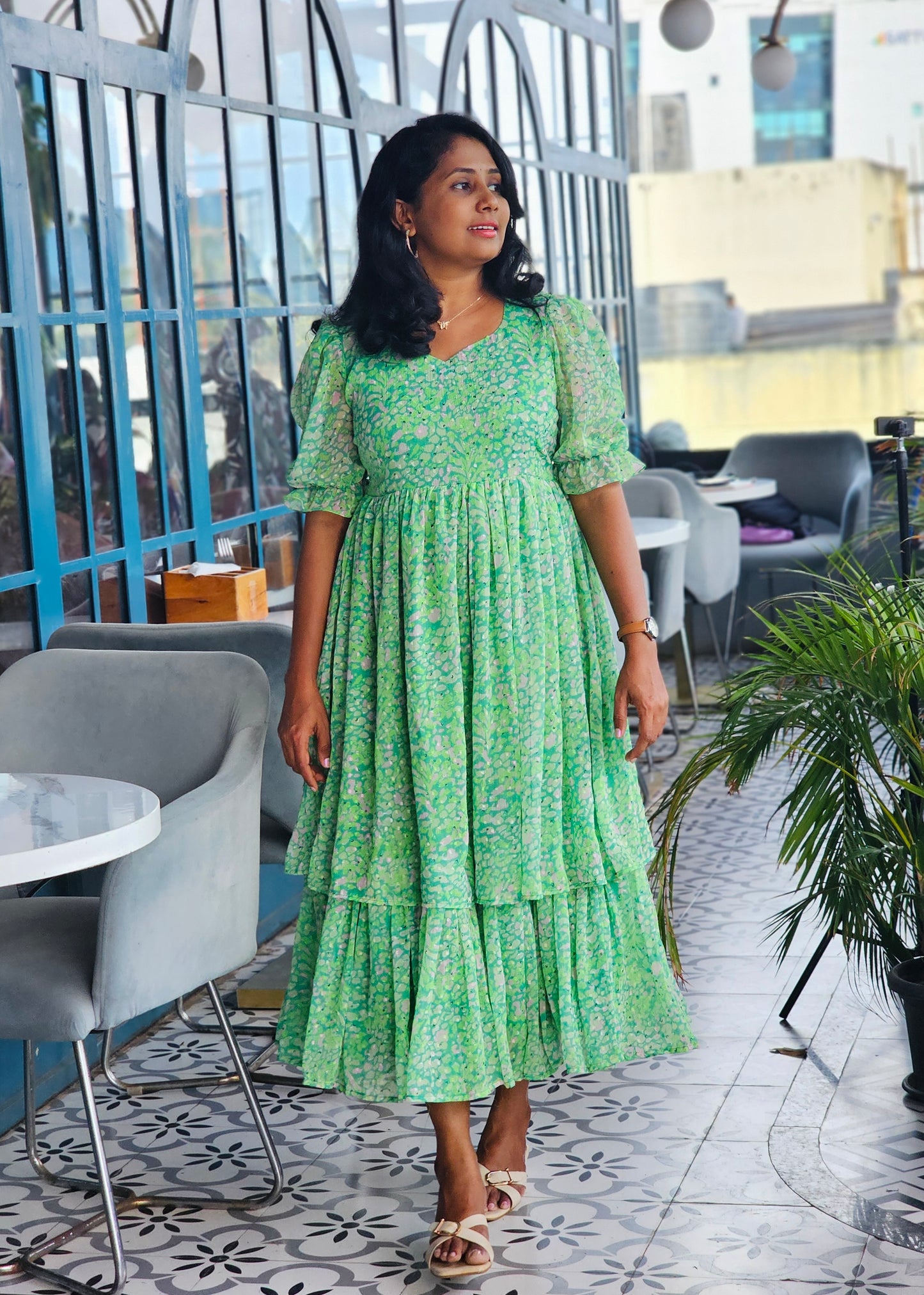Grace Layered Midi Dress