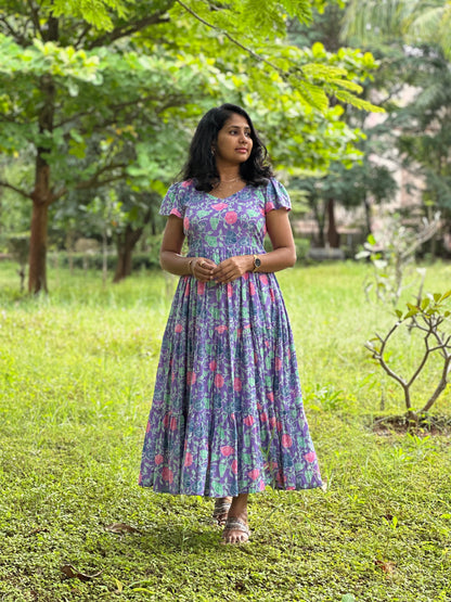 lavender breeze 3 tier dress