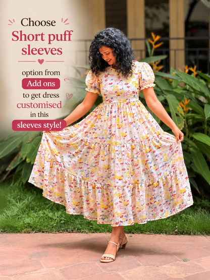 Buttercup Bloom tiered dress