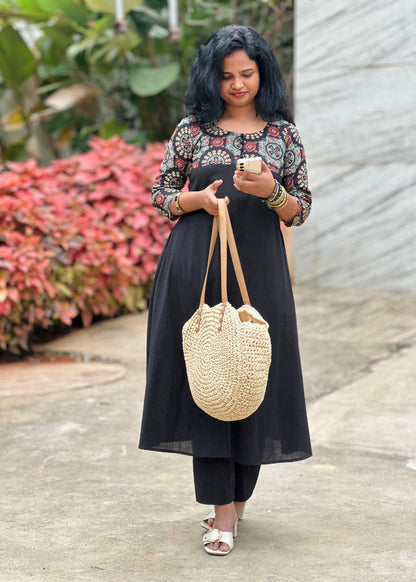 Urban Black Kurta Set