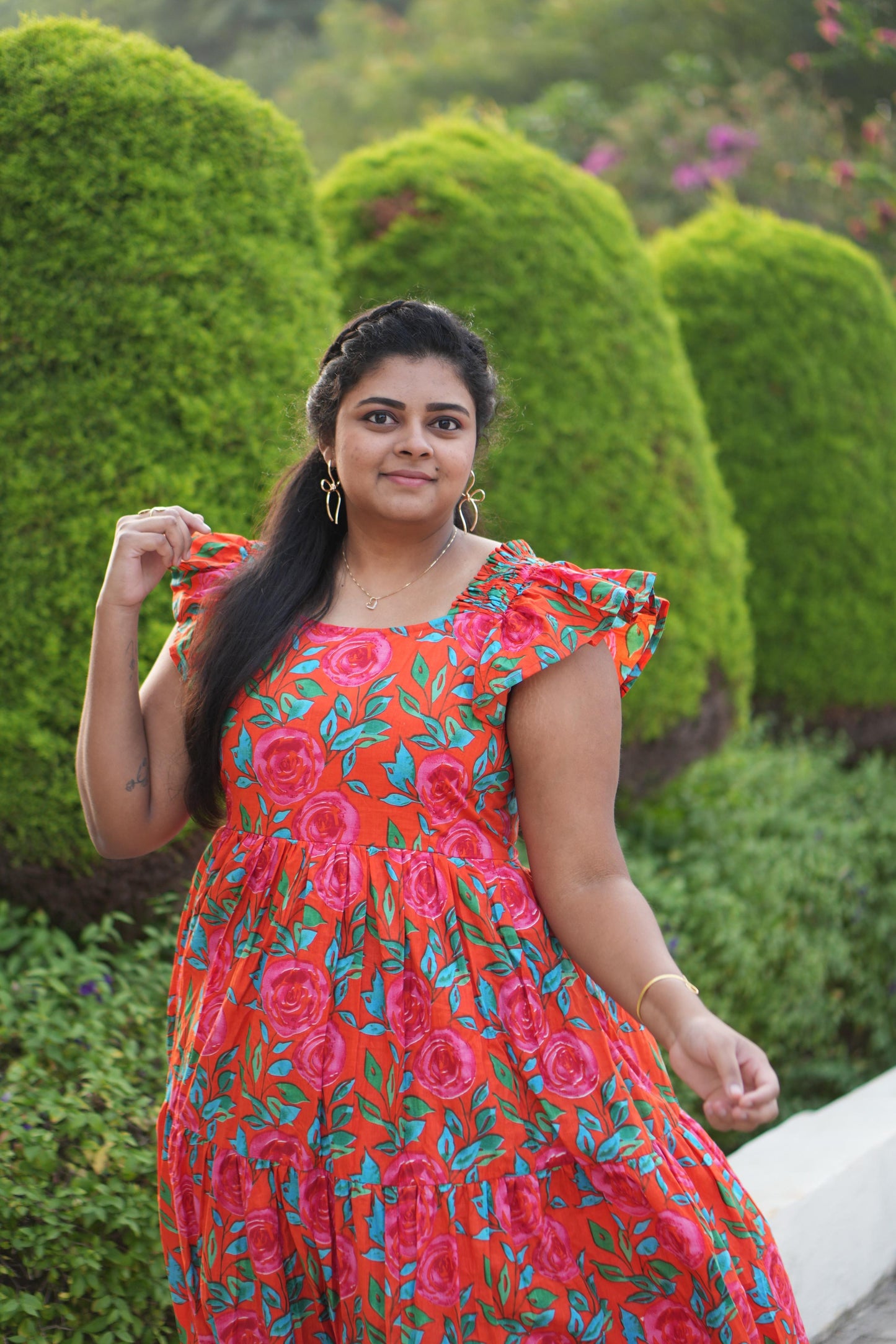 Sunset Blossom Dress