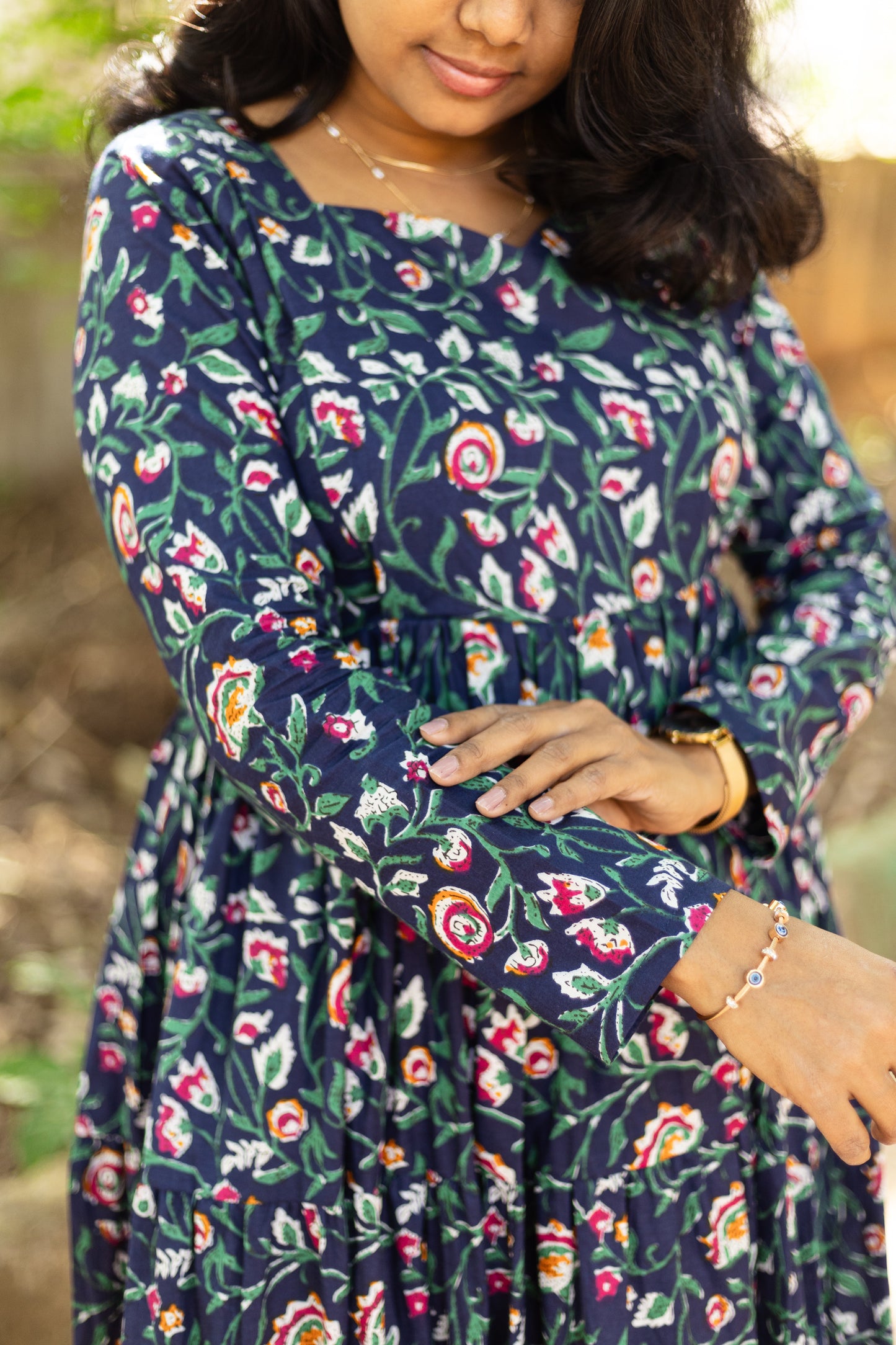 Hyacinth Floral 3 tier dress