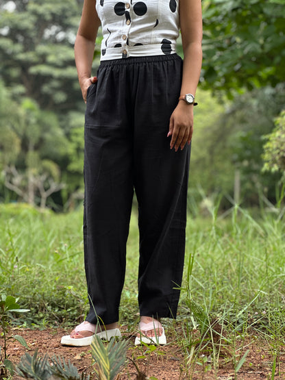 Cotton Pants- Black