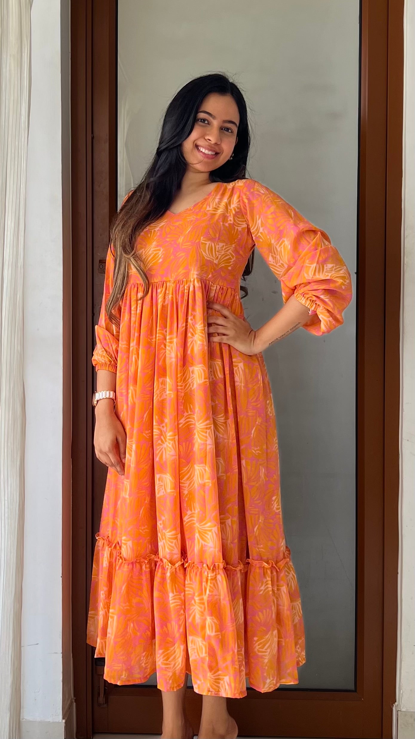 Mango Whirl Dress