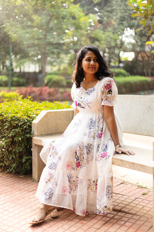 Lily Dreams 3 Tiered Georgette Dress