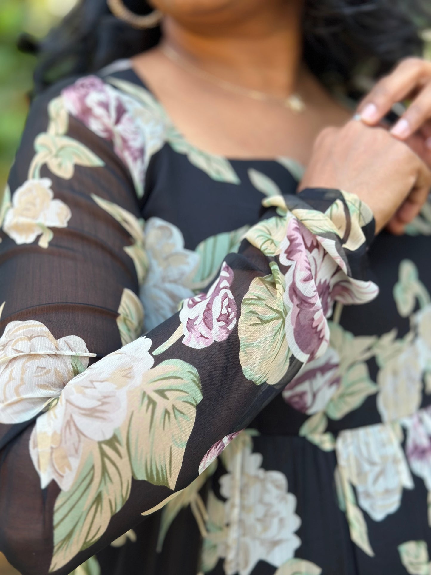 Sunehri Tiered Anarkali  Kurta with Dupatta Set