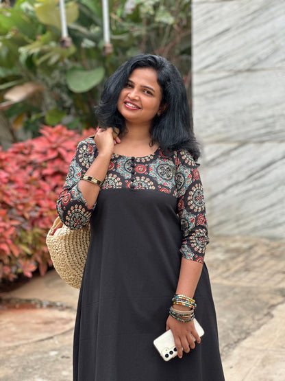 Urban Black Kurta Set