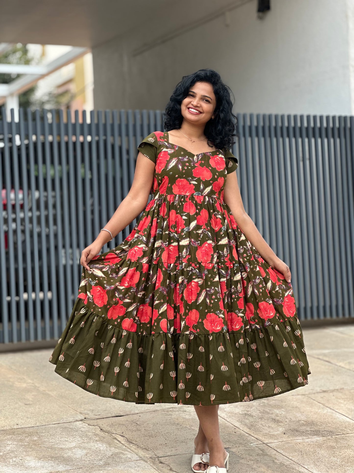 Tanira Cotton Midi Dress