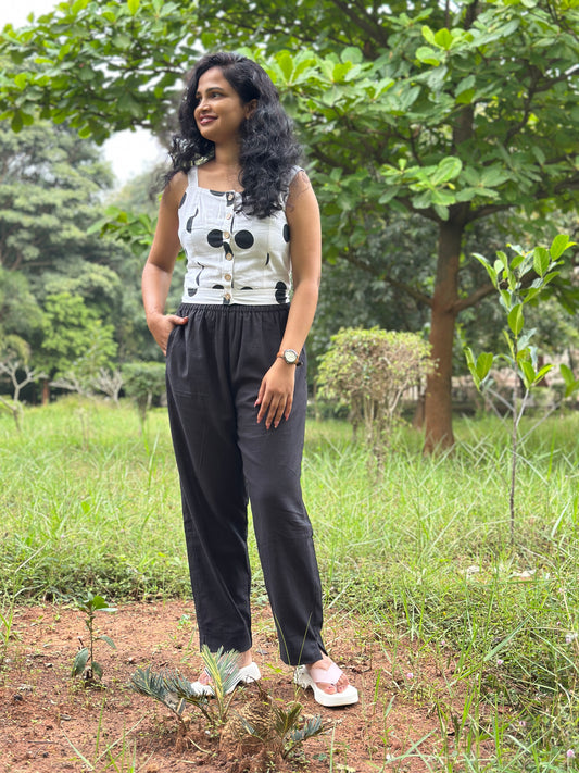 Cotton Pants- Black