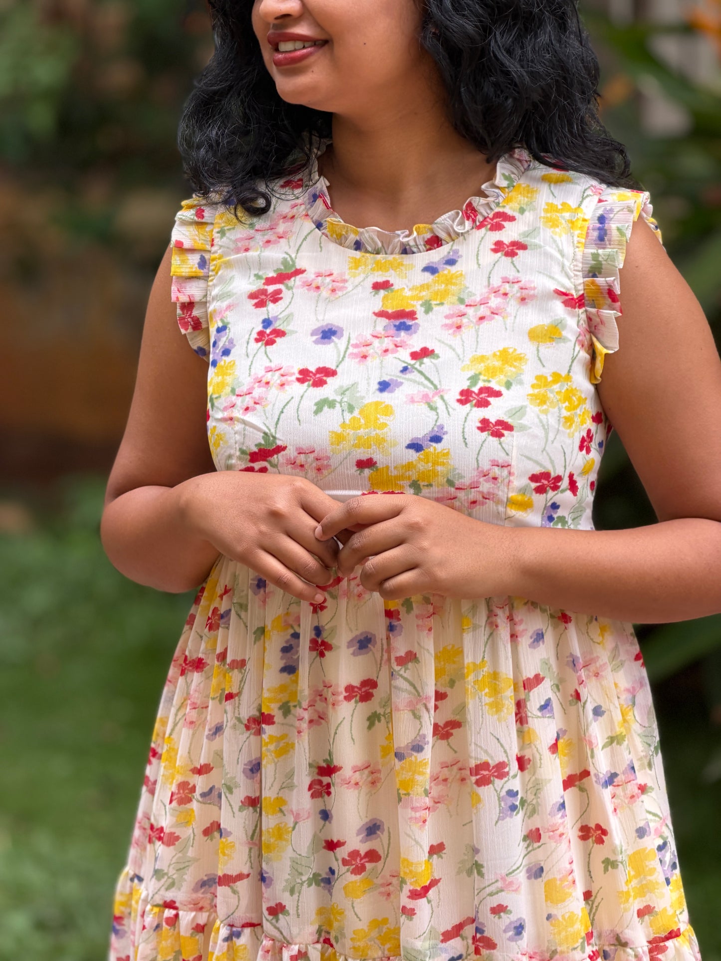 Buttercup Bloom tiered dress