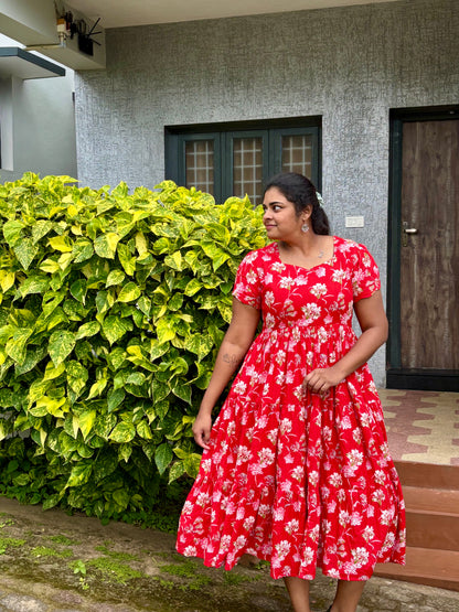 Sindoori  3 tier dress-Immediate Dispatch