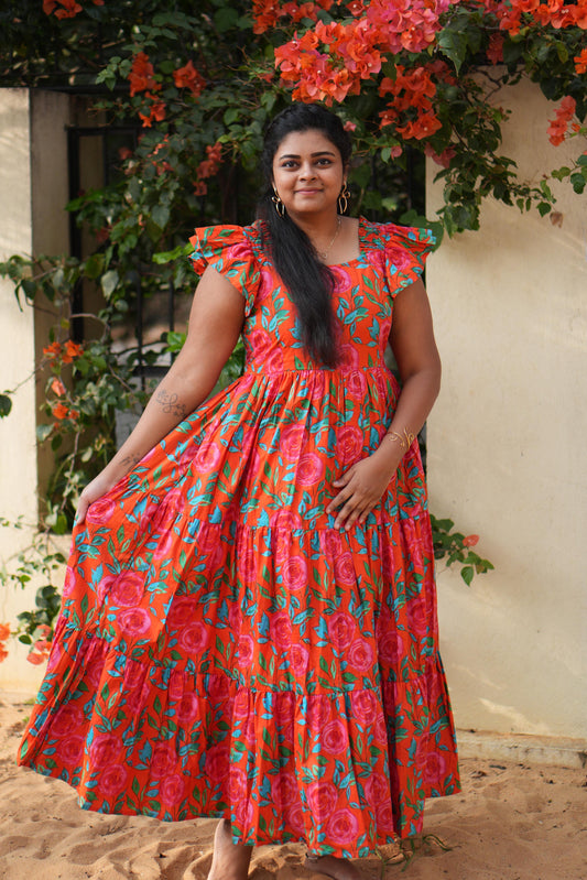 Sunset Blossom Dress
