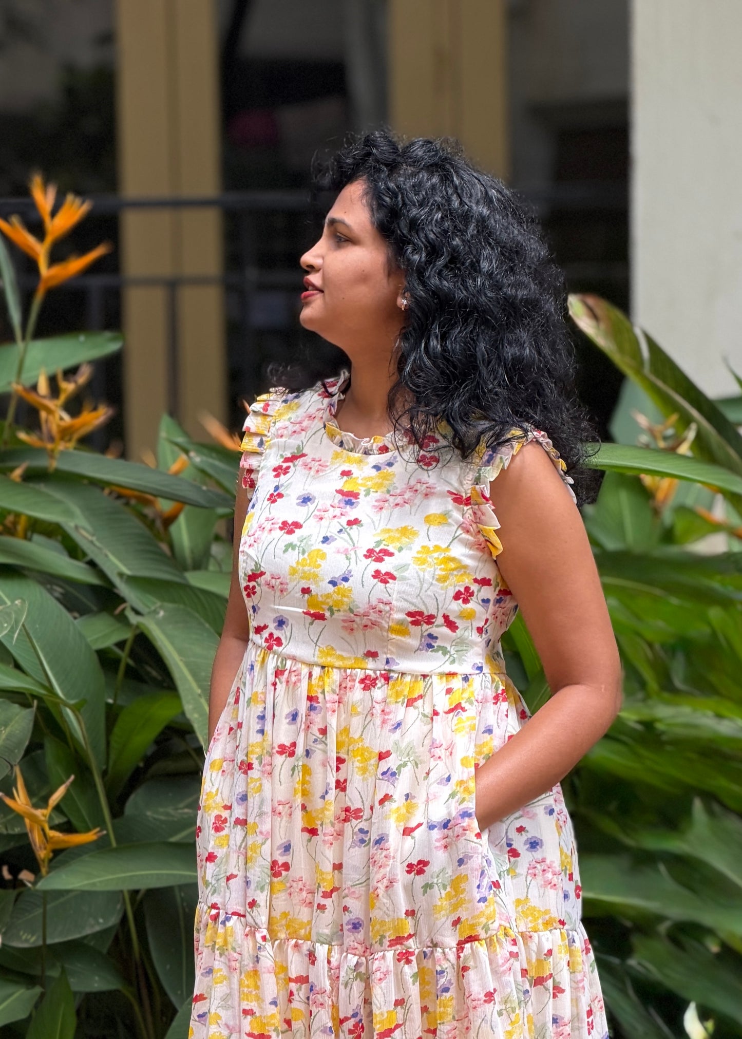 Buttercup Bloom tiered dress