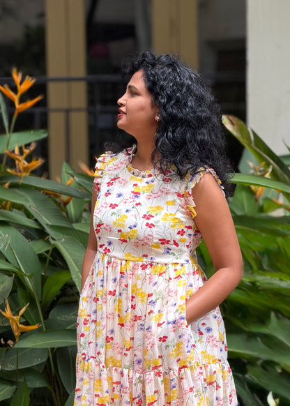 Buttercup Bloom tiered dress