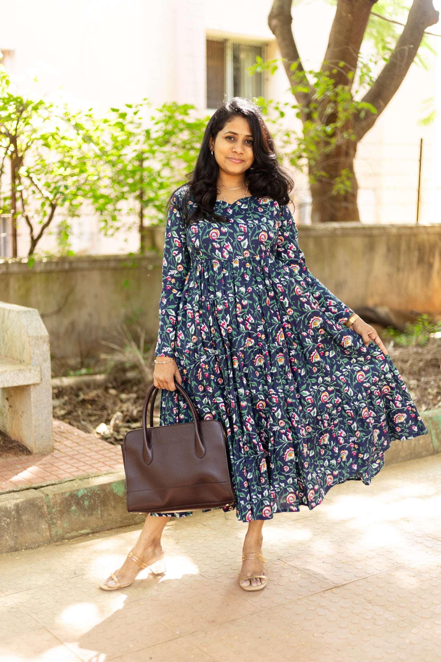 Hyacinth Floral 3 tier dress