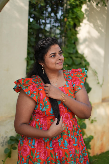 Sunset Blossom Dress