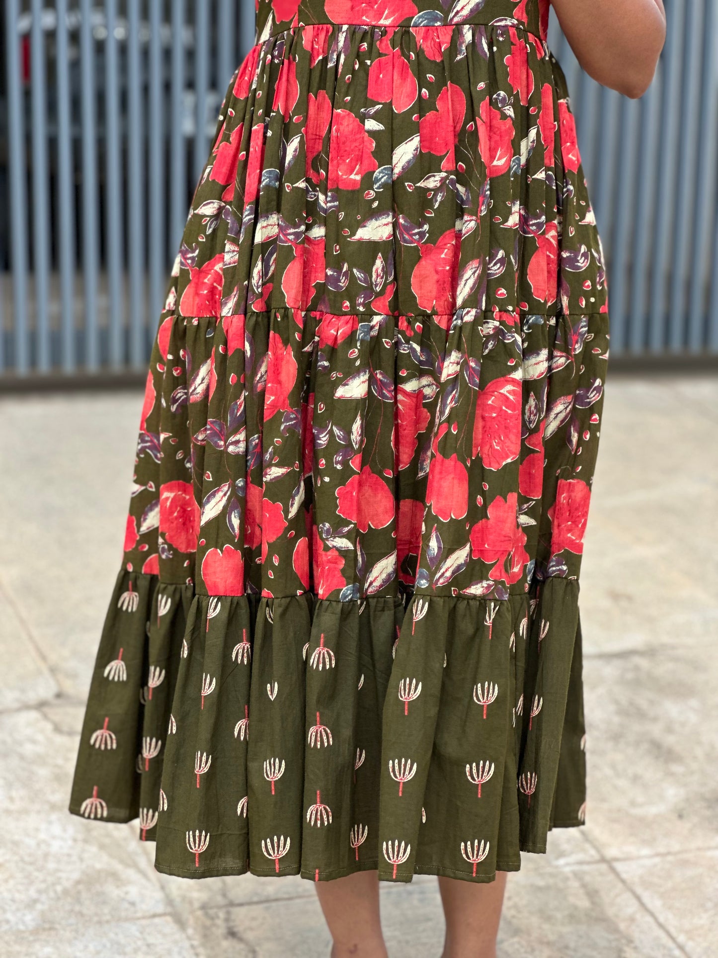 Tanira Cotton Midi Dress