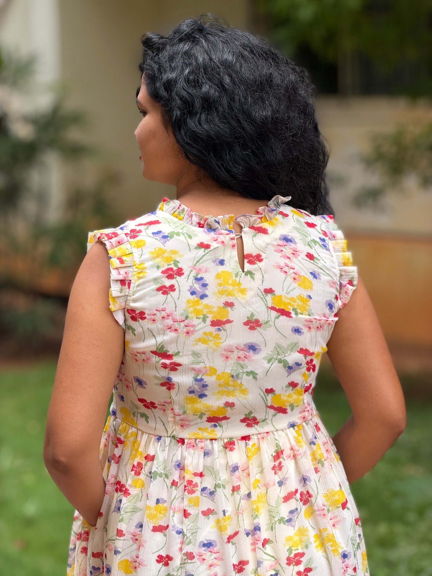 Buttercup Bloom tiered dress