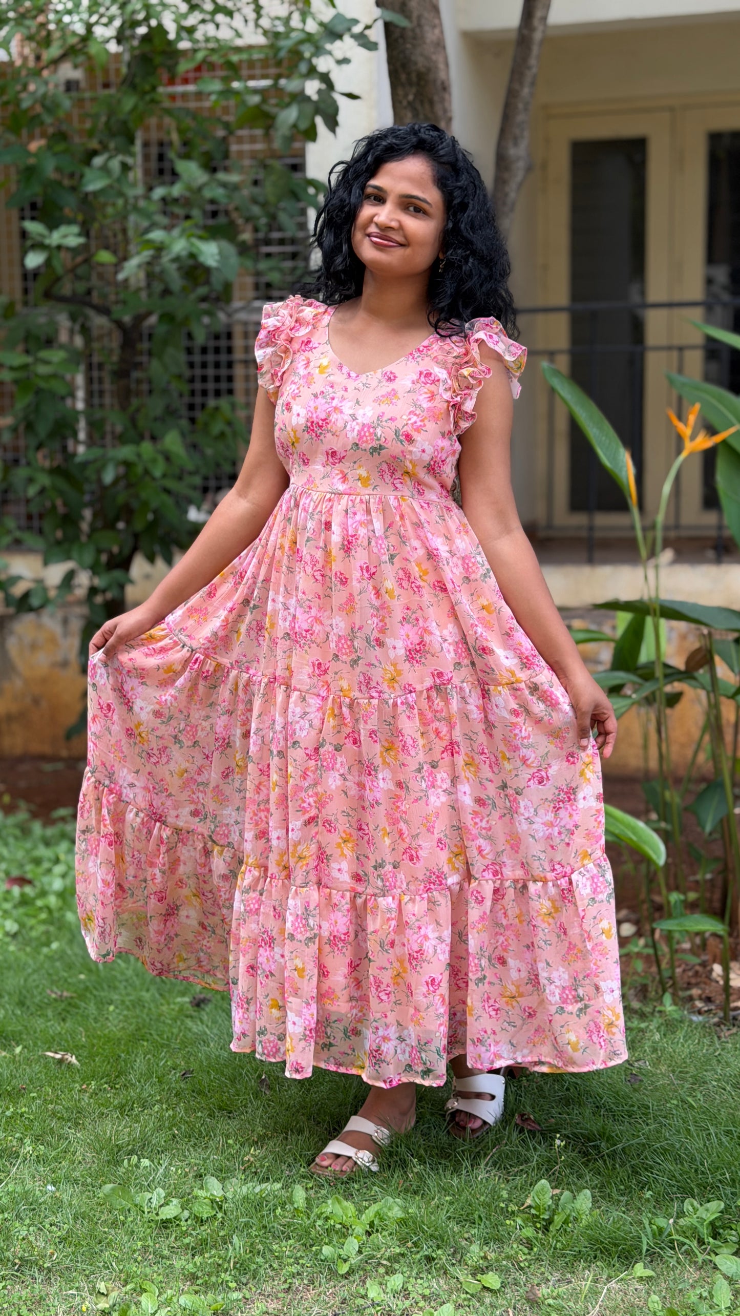 Estelle Bloom Midi Dress
