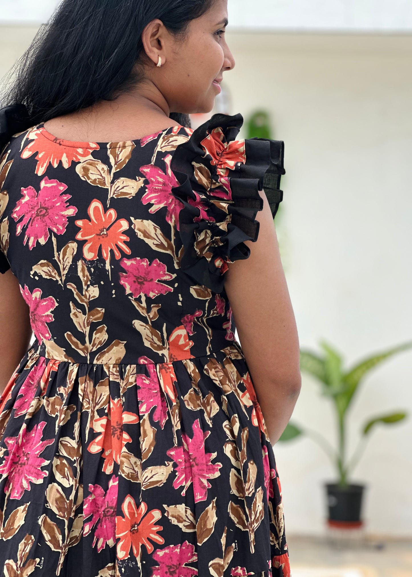 Florique ruffle 3 tier dress