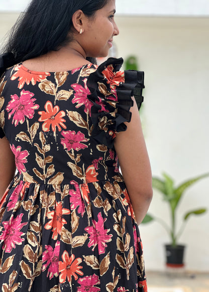 Florique ruffle 3 tier dress