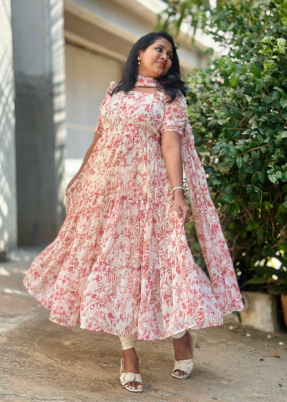 Ruhani Tiered Anarkali