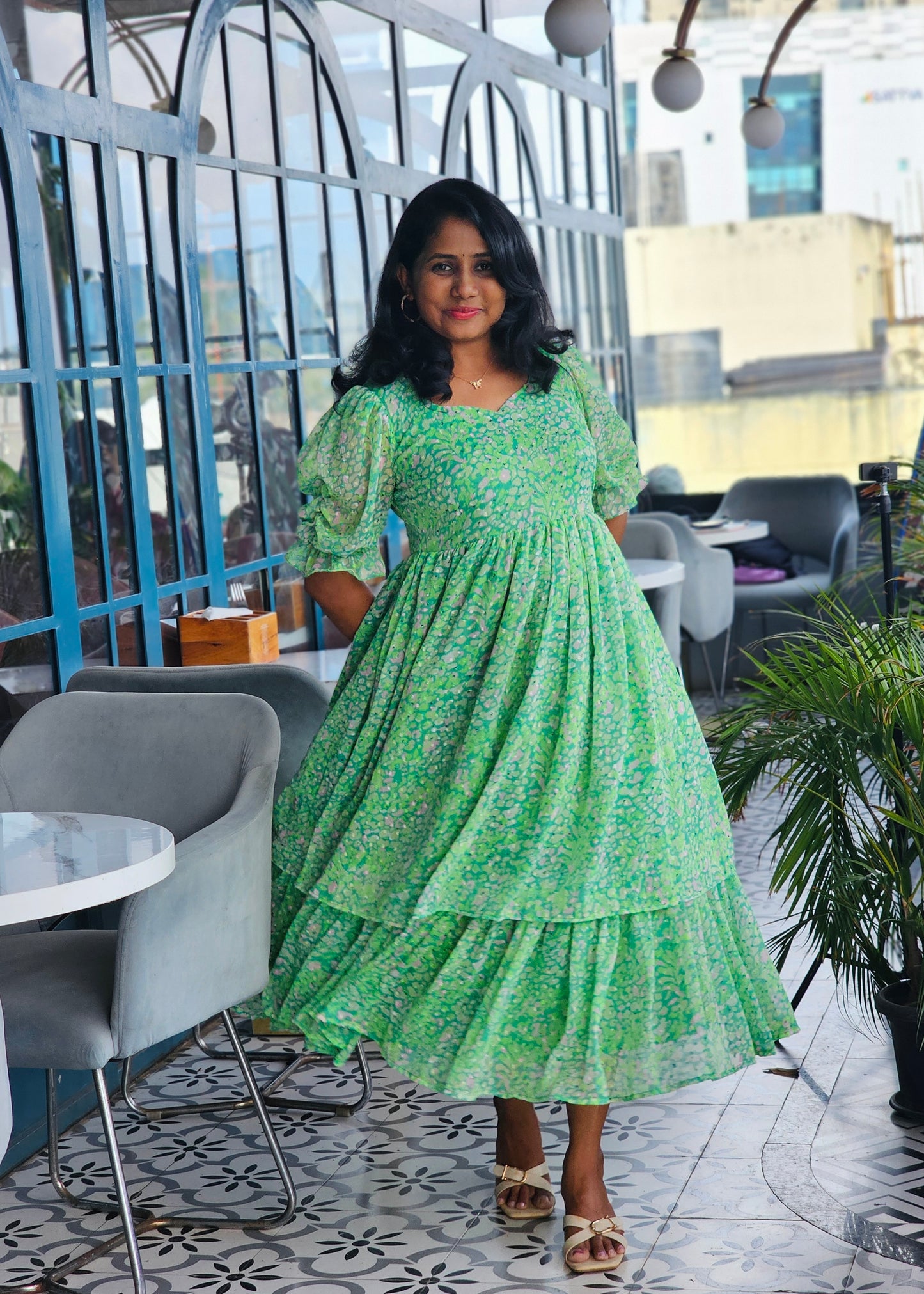 Grace Layered Midi Dress