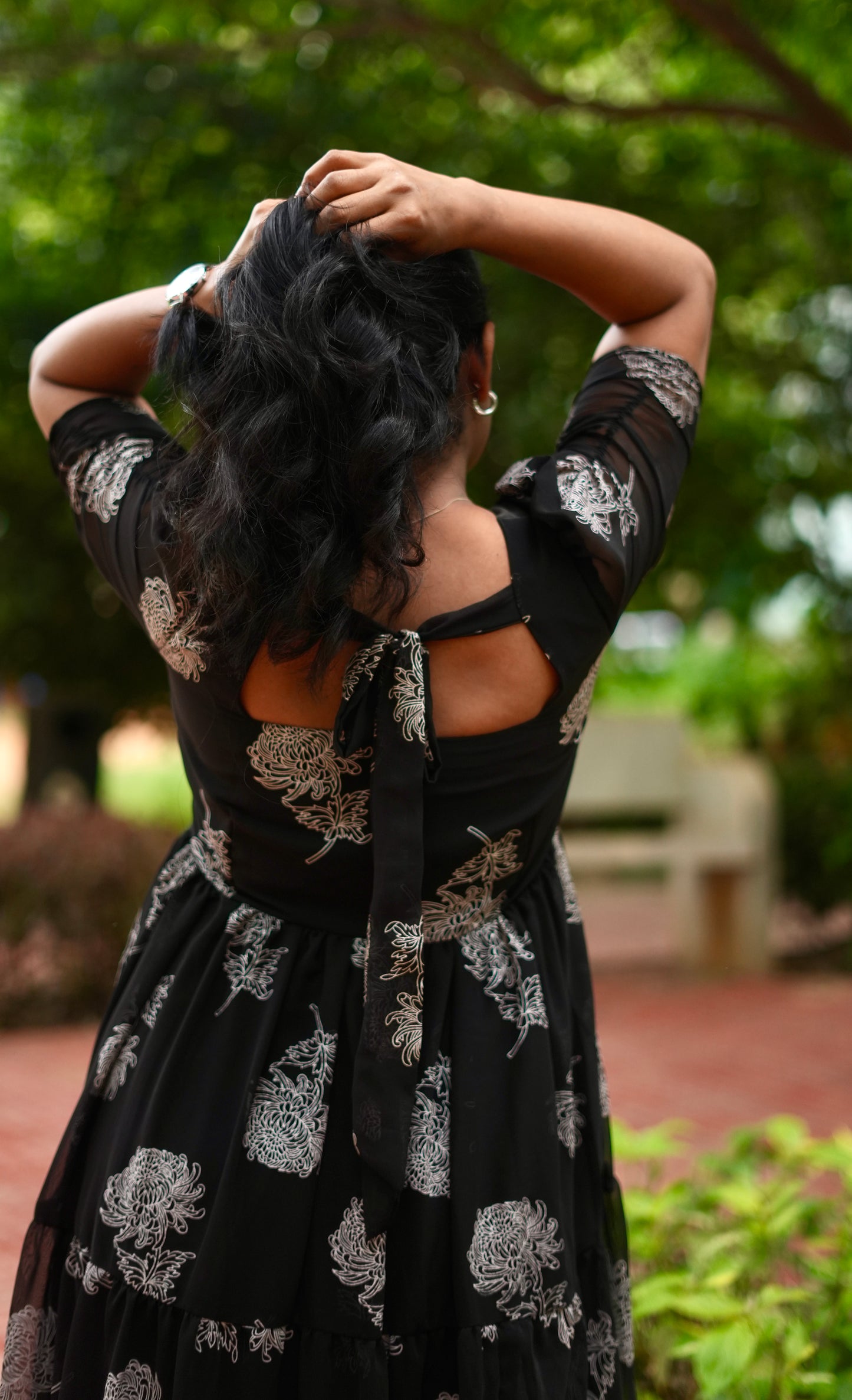 Tara Georgette Midi Dress- Immediate Dispatch