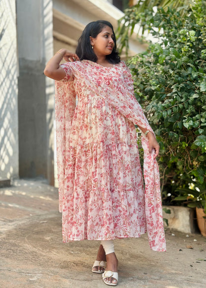 Ruhani Tiered Anarkali