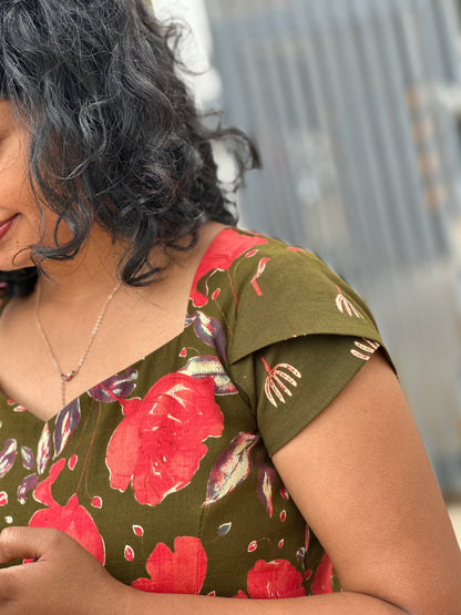 Tanira Cotton Midi Dress