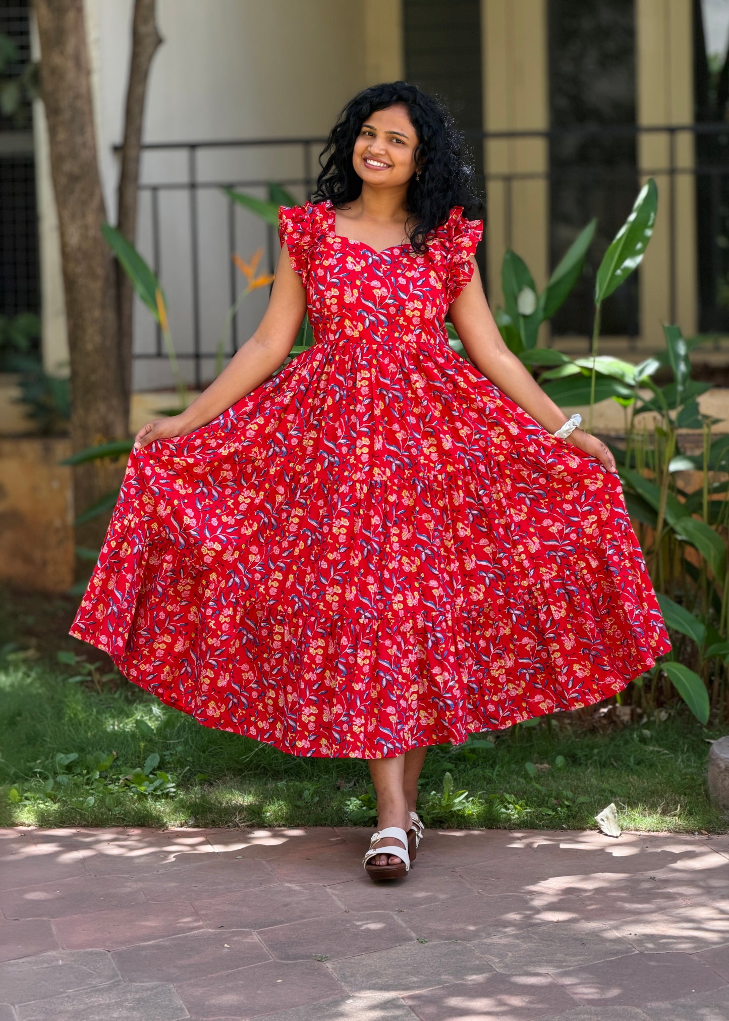 Floral Bloom Midi Dress