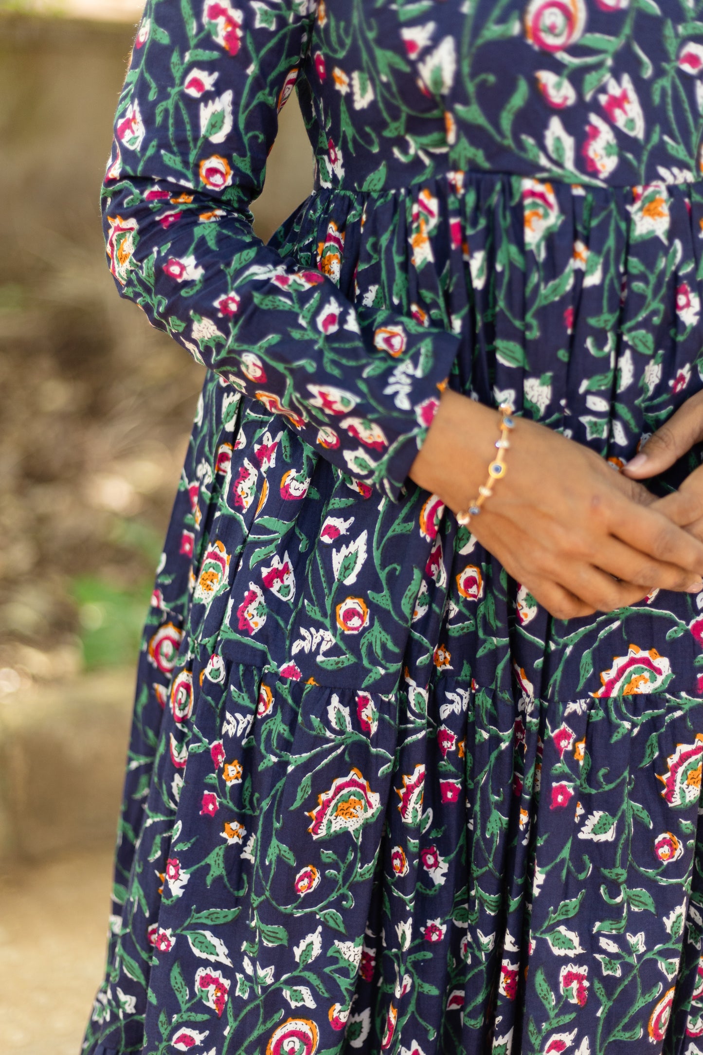 Hyacinth Floral 3 tier dress