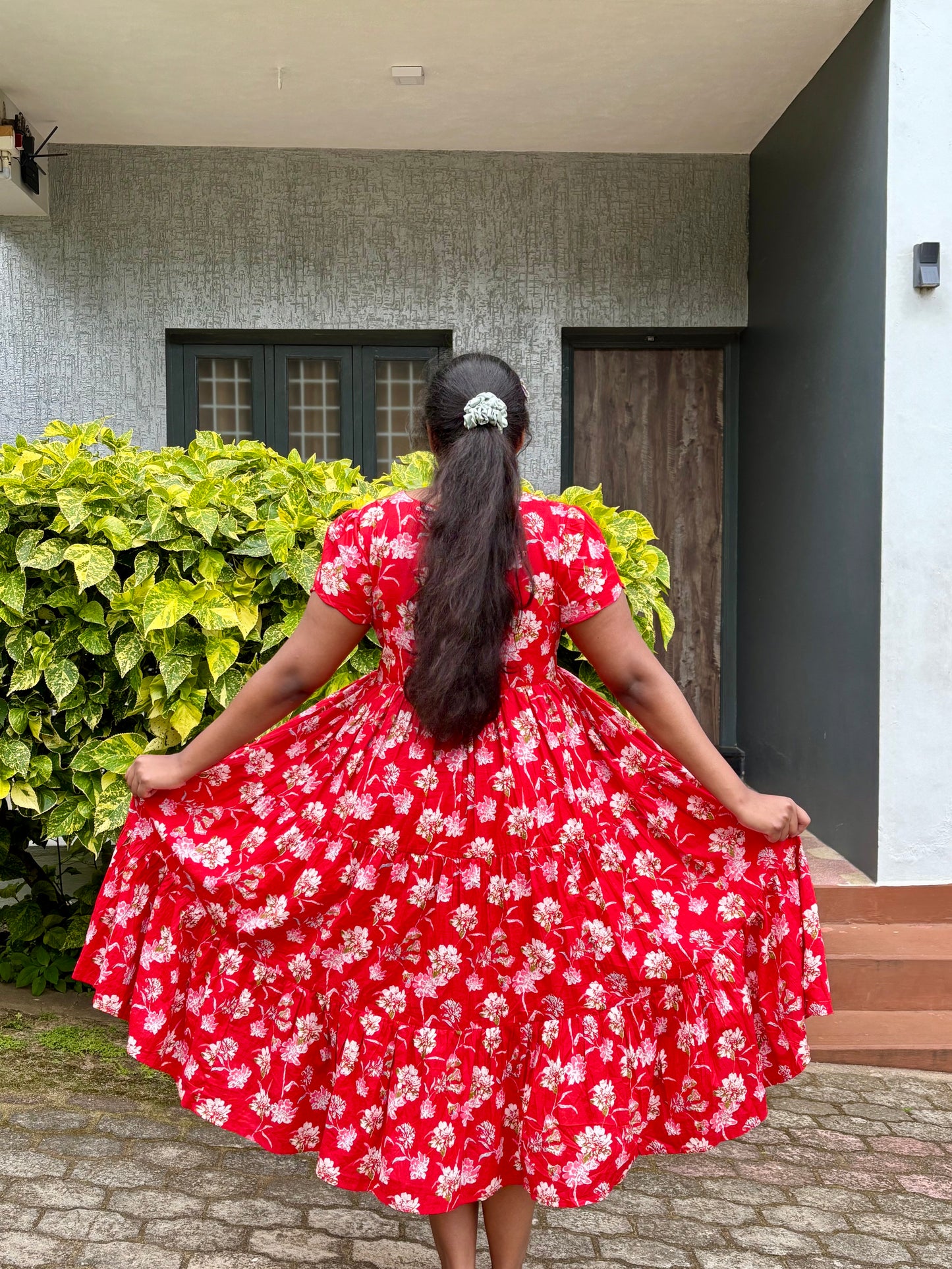Sindoori  3 tier dress-Immediate Dispatch