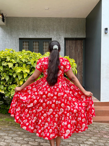 Sindoori  3 tier dress-Immediate Dispatch