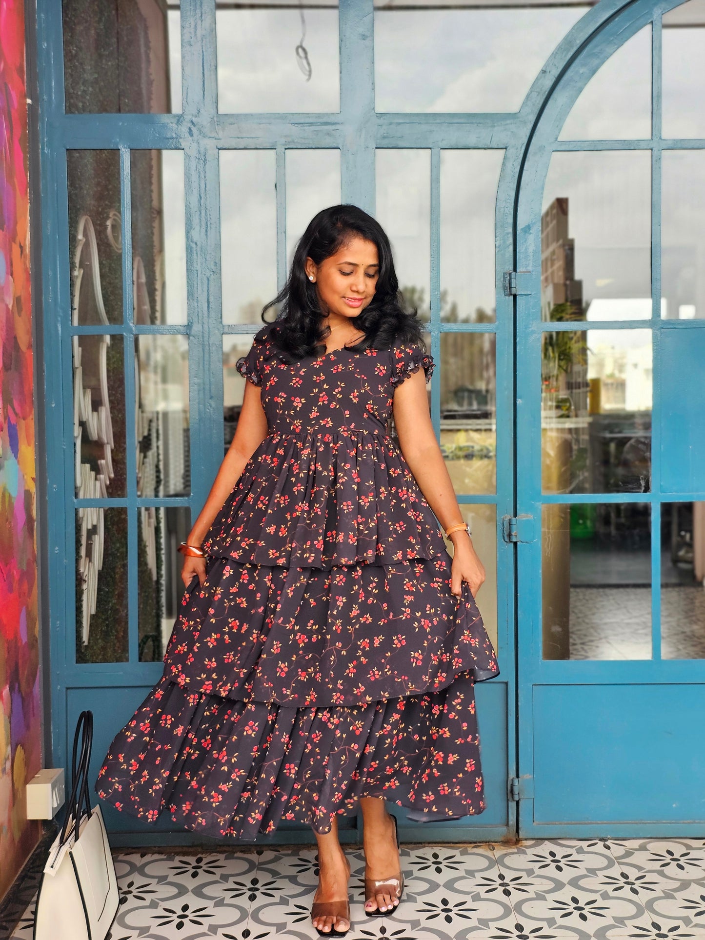 Twilight Layered Midi Dress