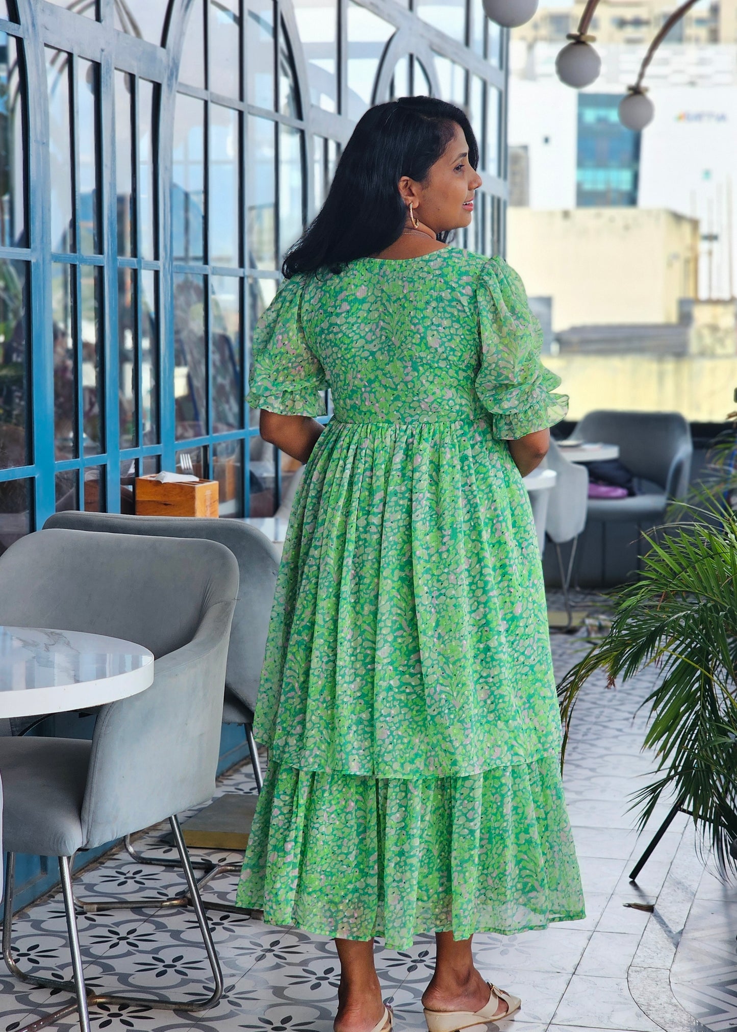 Grace Layered Midi Dress
