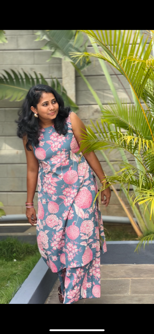 Rose Mist Co-Ord Kurta Set