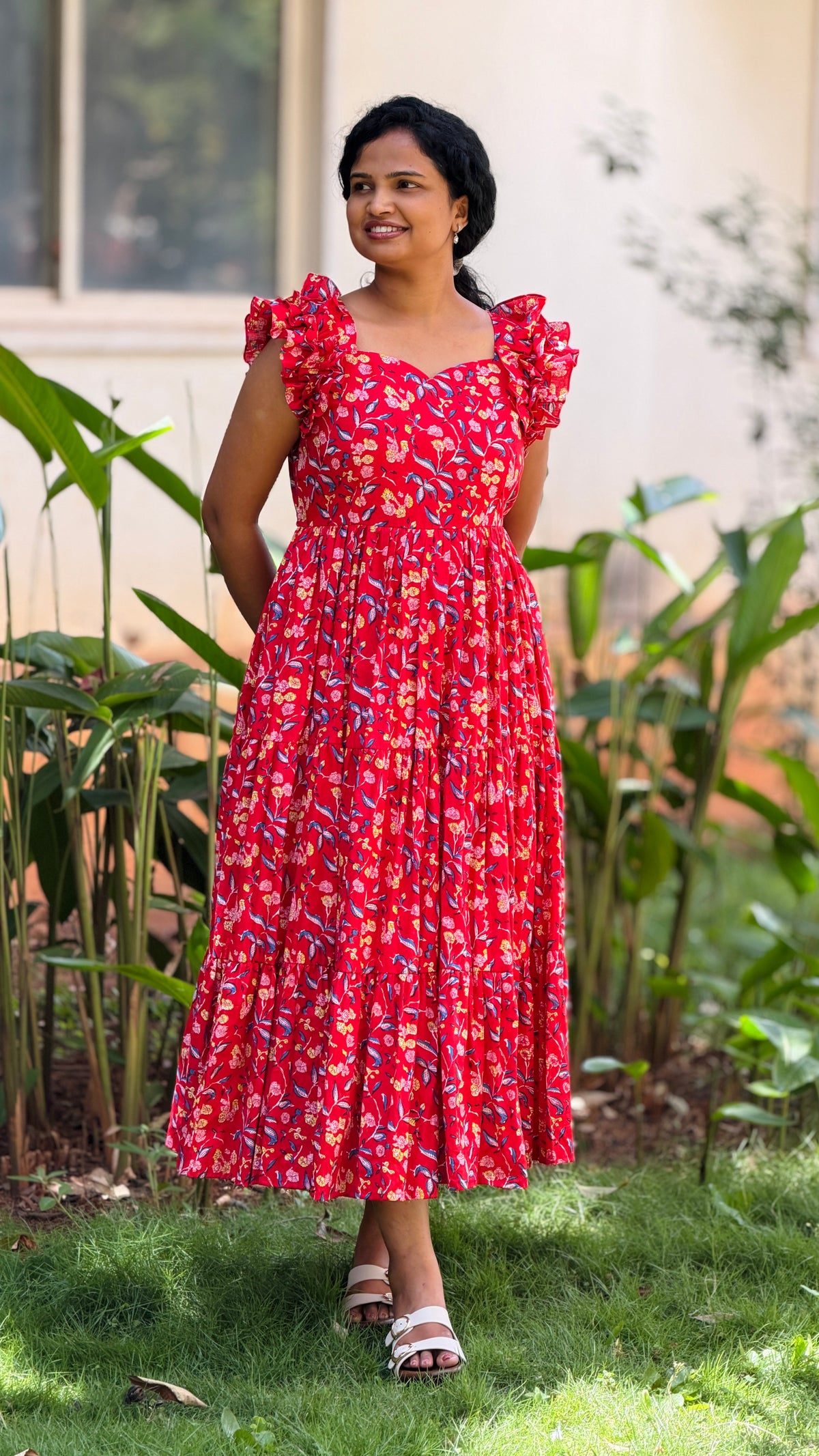 Floral Bloom Midi Dress