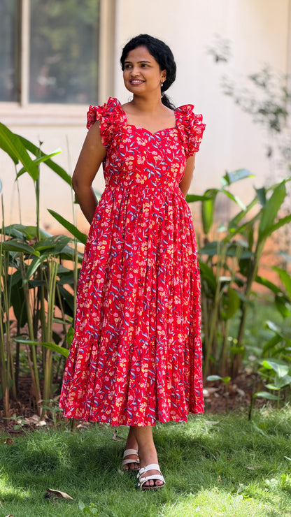 Floral Bloom Midi Dress
