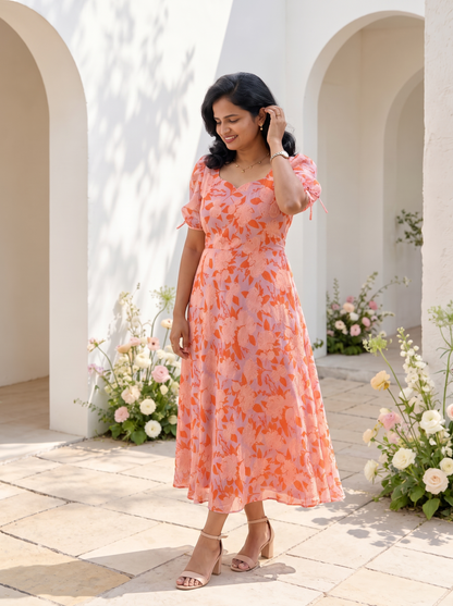 Alina Georgette Dress