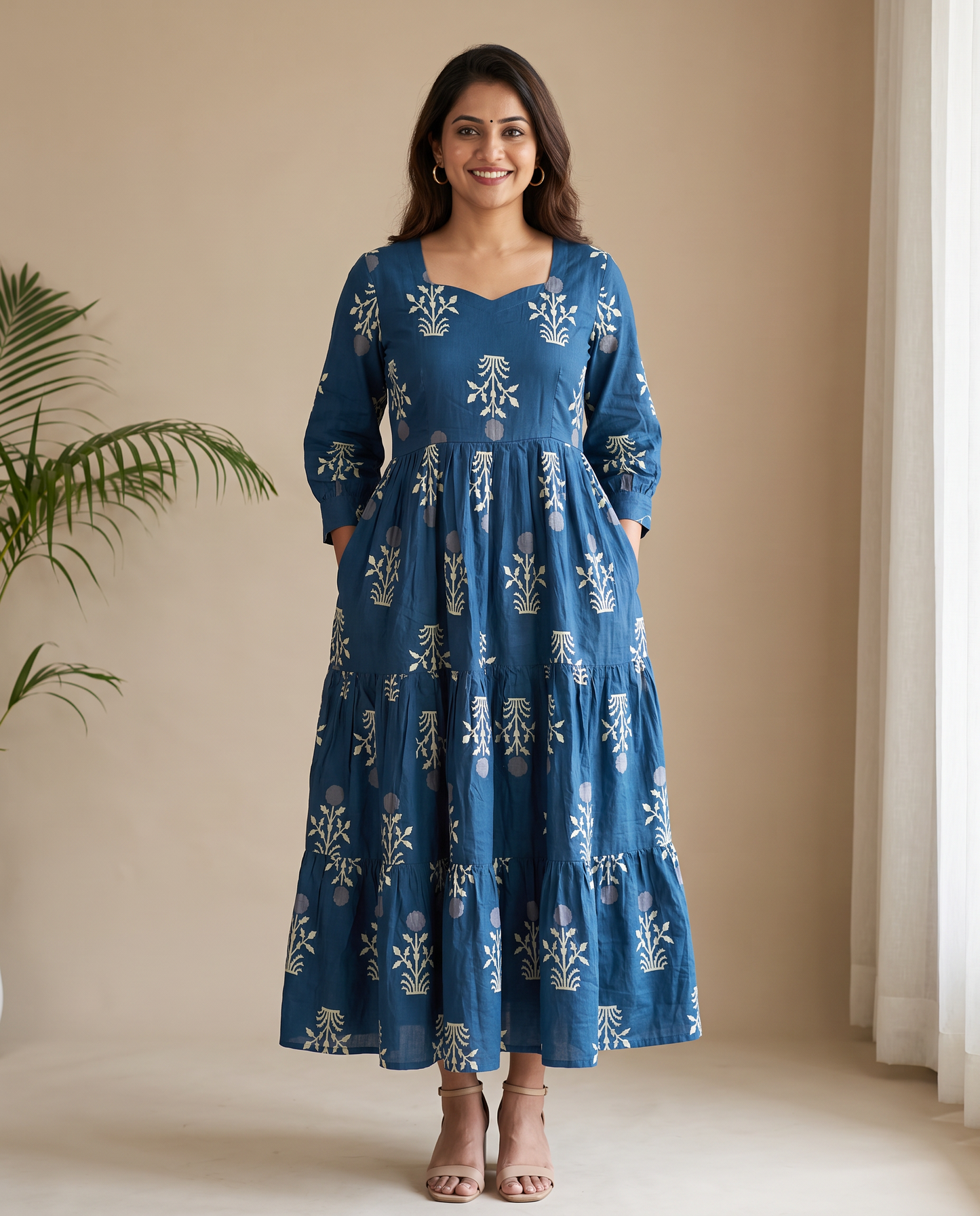 Nilaya Cotton Tiered Dress