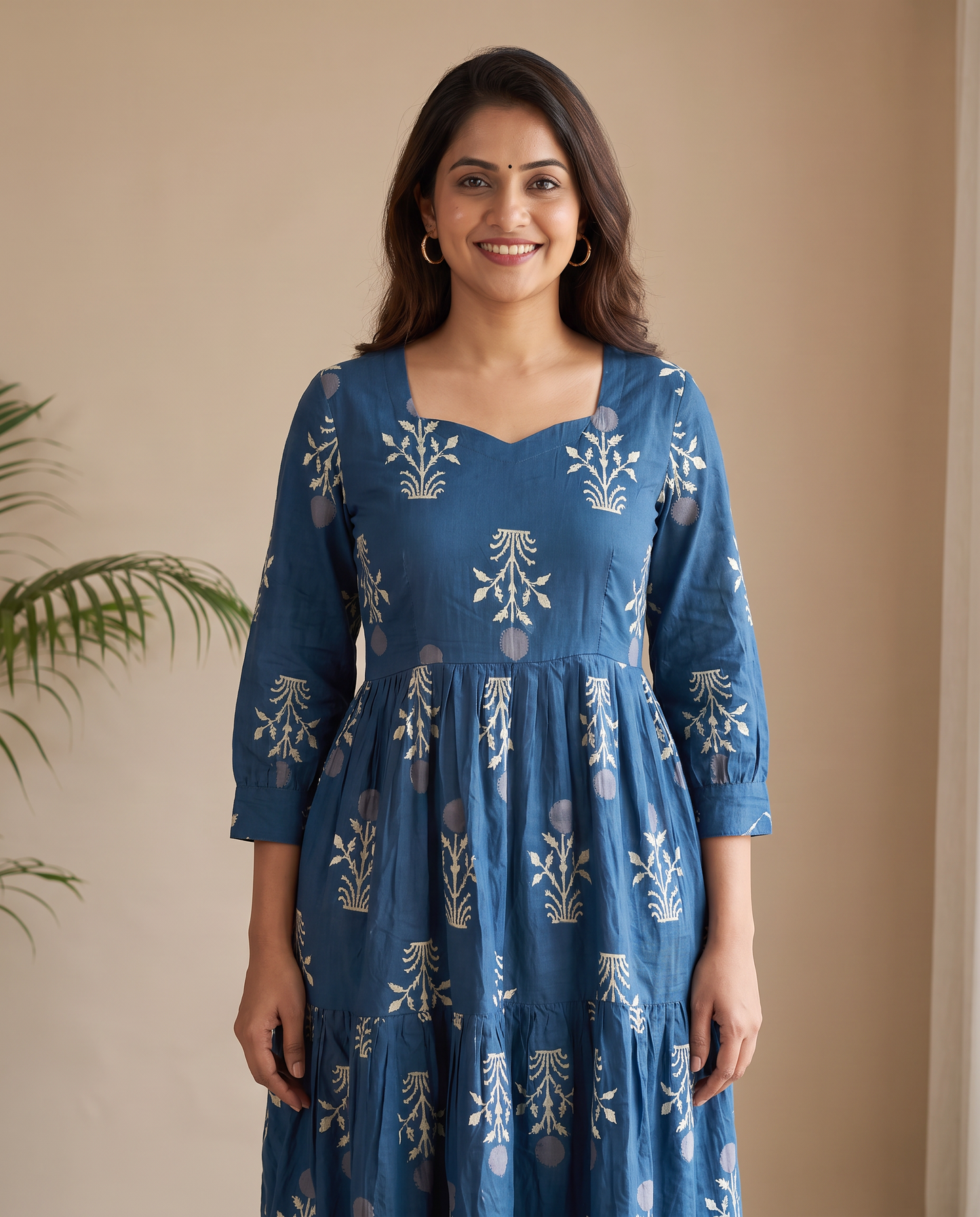 Nilaya Cotton Tiered Dress
