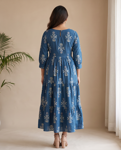 Nilaya Cotton Tiered Dress