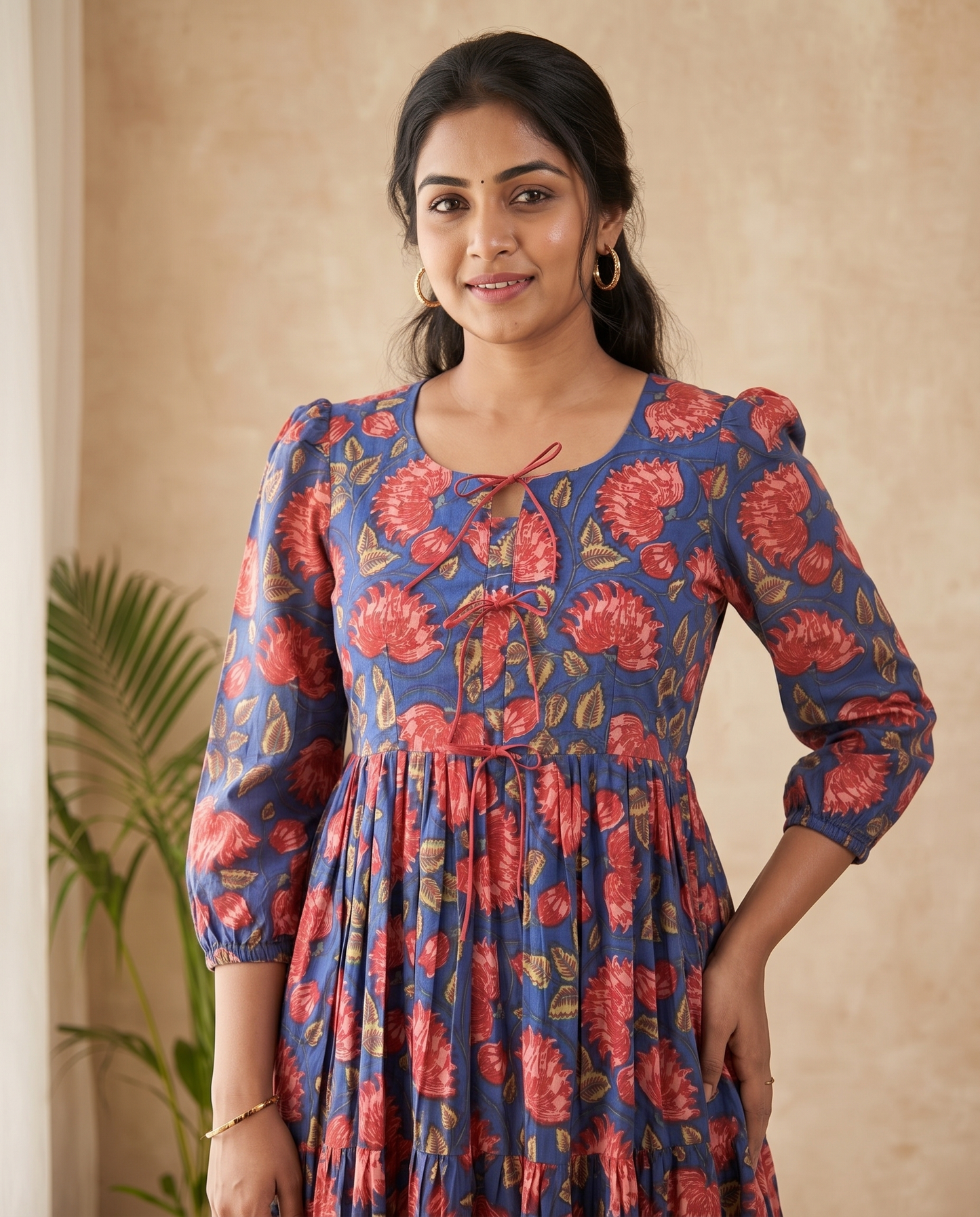 Avira Cotton 3 tier dress