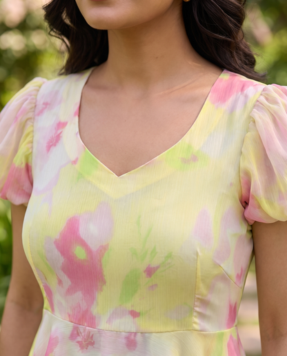 Sorbet Layered Chiffon Dress