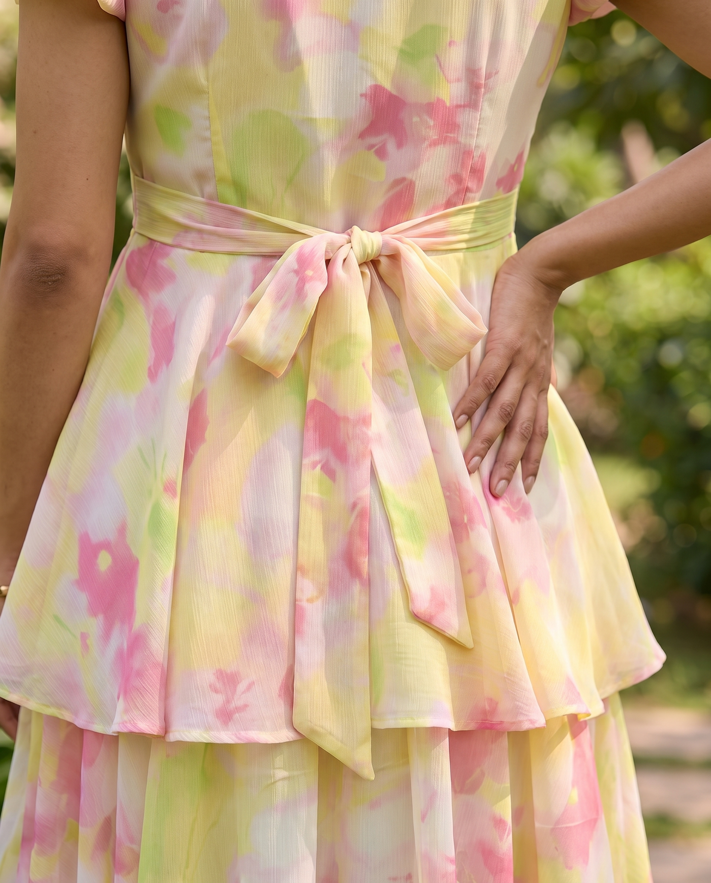 Sorbet Layered Chiffon Dress