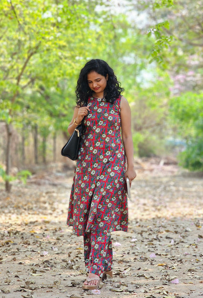 Ruby Vine Green Co-Ord Kurta Set
