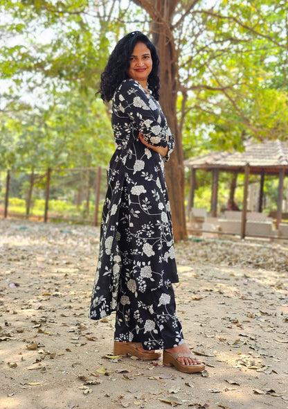 Moonlit Petals Co-Ord Kurta Set