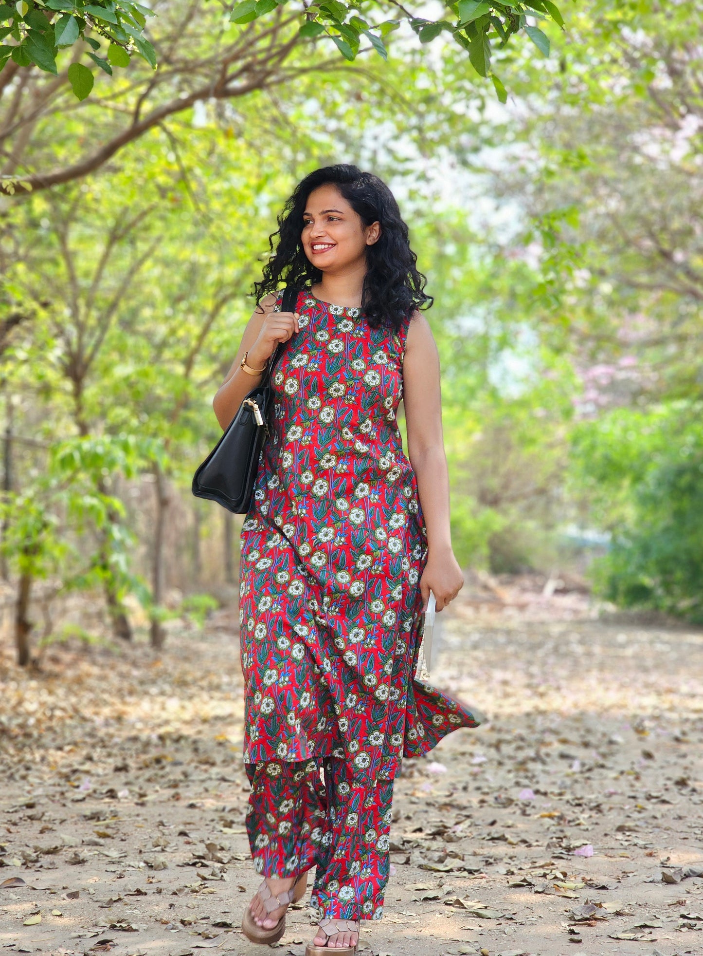 Ruby Vine Green Co-Ord Kurta Set
